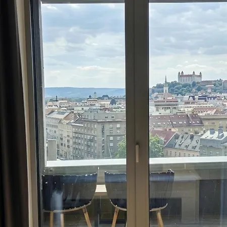 Sky Park 1 - Castle View From Bed, Luxurious #Instaworthy Apartment In Downtown City Center, Parking Included, Best Address In Town Bratislava