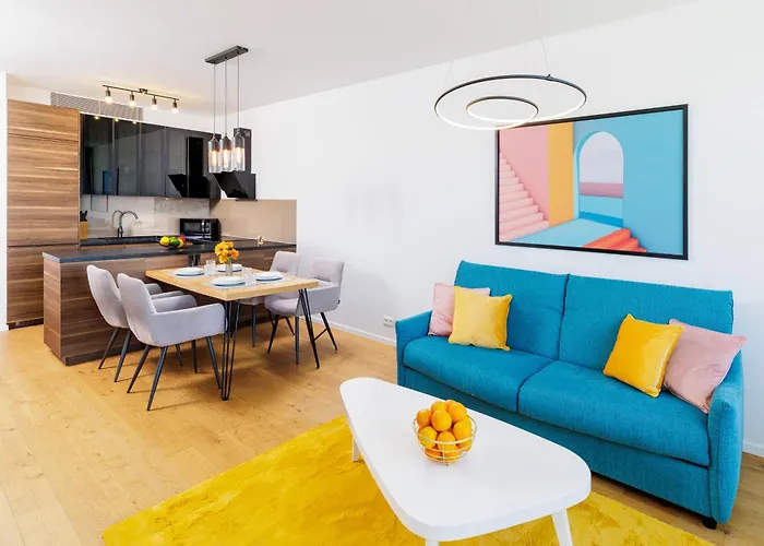 Sky Park 1 - Luxurious #instaworthy In Downtown Center With Included Parking, Address In Town *